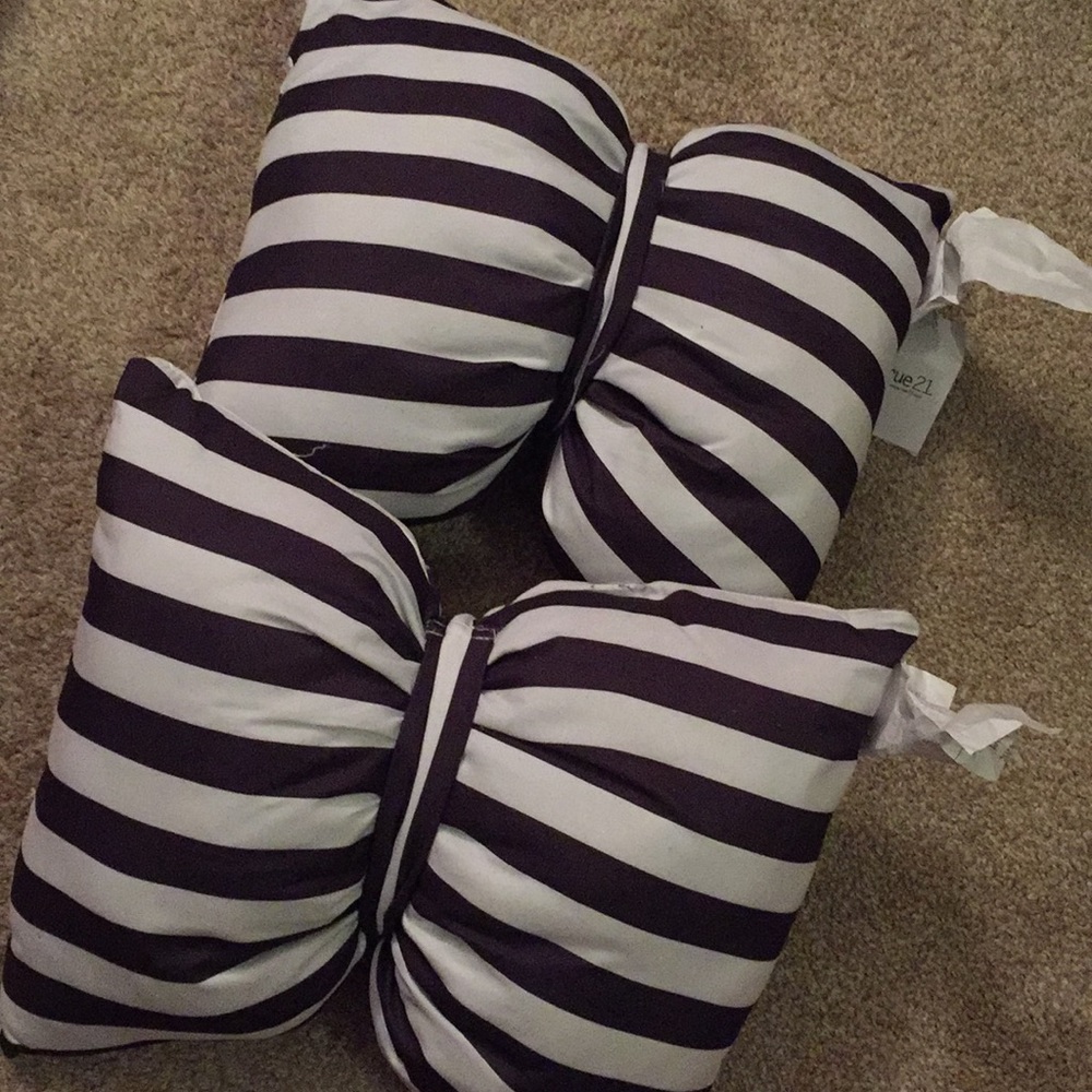 Black & White Striped Pillows